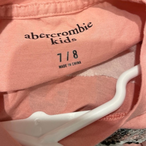 Abercrombie kids Pink Sequin Mickey Mouse Long Sleeve T-Shirt - Size 7/8 - Picture 5 of 5
